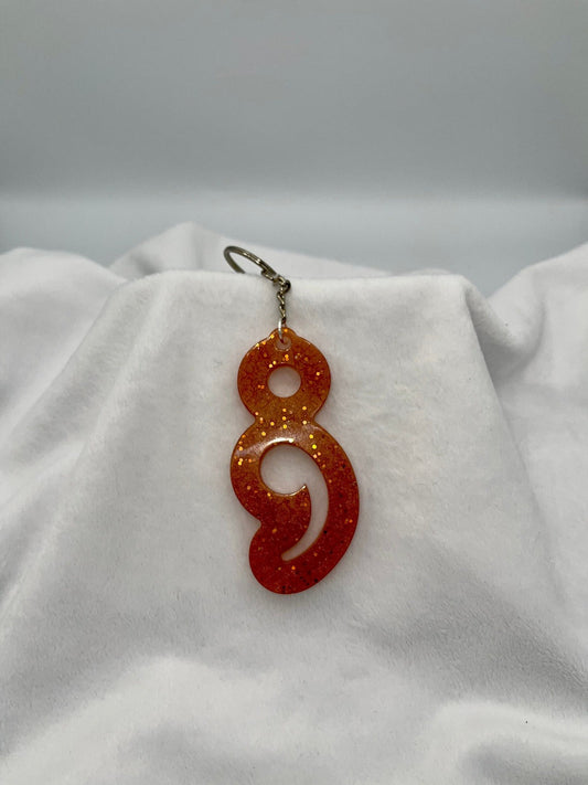 Semicolon Keychain