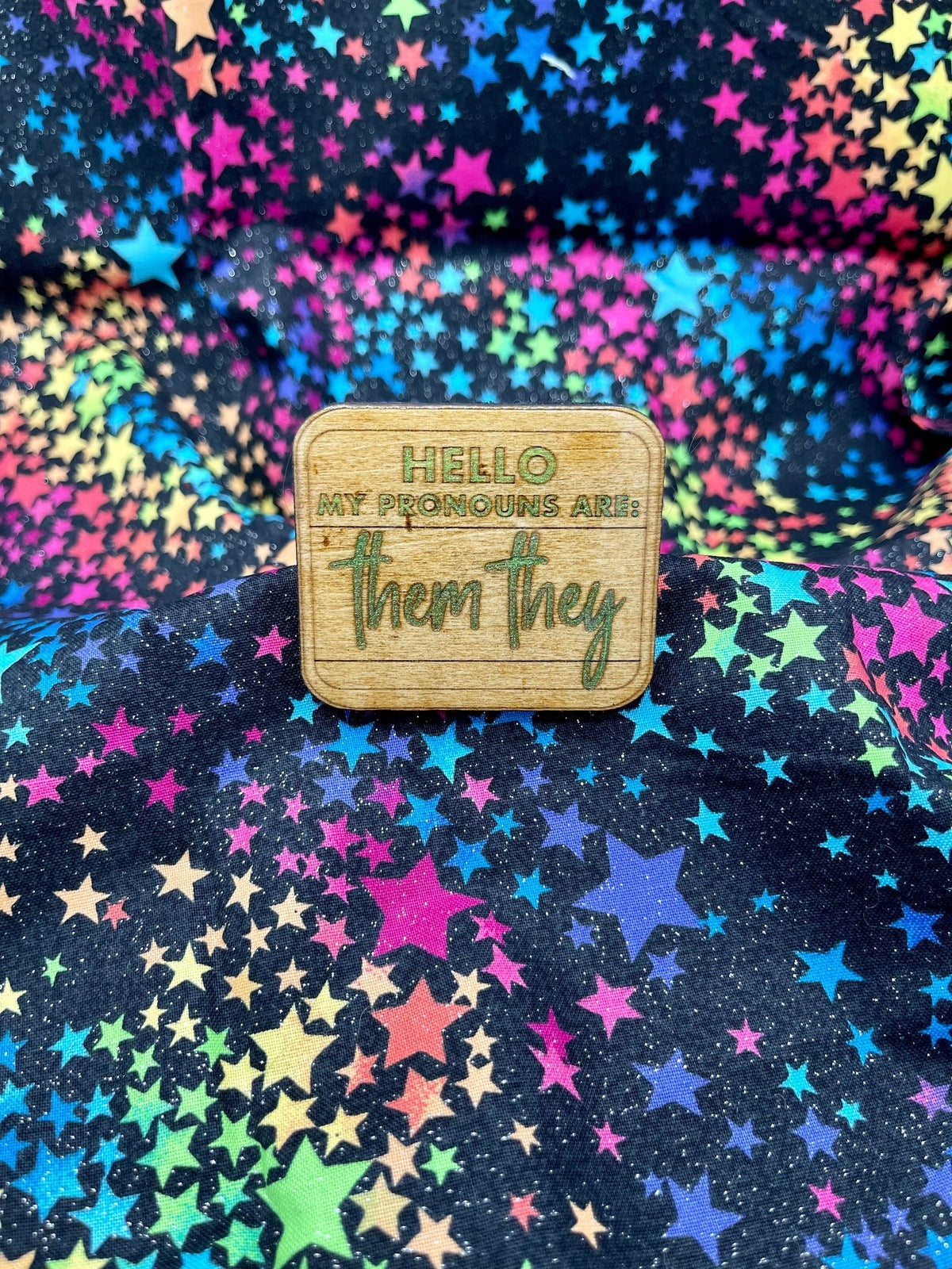 Them/They Pronoun Pin